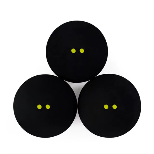 2 Pcs/ 4Pcs Rubber Squash Ball Double Yellow Point Squash Balls Training Speed Sports Rubber Bola Squash Ball Dot Squash Bola